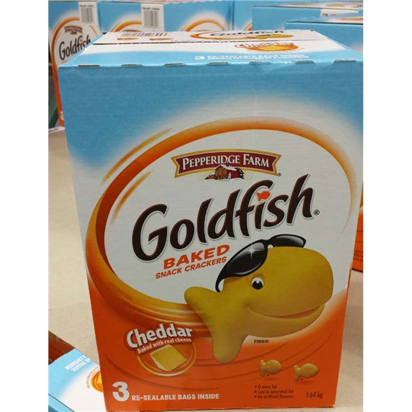 【加拿大直邮】 非凡农庄Pepperidge Farm奶酪芝士Goldfish饼干 1640g