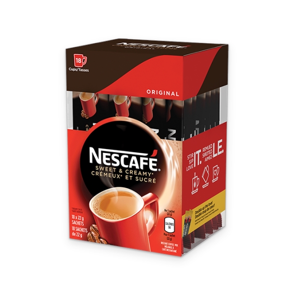 【加拿大直邮】Nescafe雀巢速溶咖啡 法国香草味 22克*18支