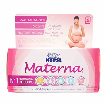 【加拿大直邮】玛特纳materna孕妇综合维生素矿物质含叶酸 100粒