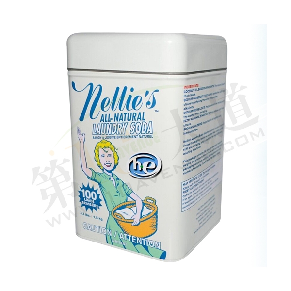 【加拿大直邮】Nellie's 内利天然苏打洗衣粉 1.5公斤