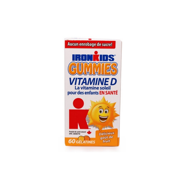 【加拿大直邮】小铁人 Ironkids 维生素D软糖 60粒