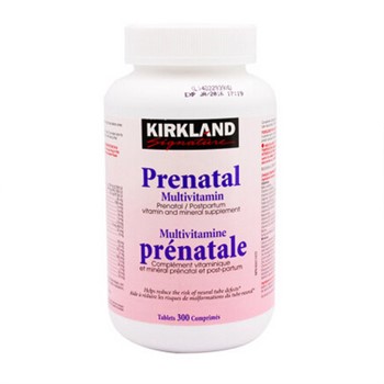 【加拿大直邮】 Kirkland可兰 孕产妇叶酸维生素300粒