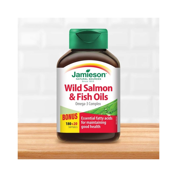 【加拿大直邮】健美生/Jamieson  深海野生三文鱼油软胶囊200粒