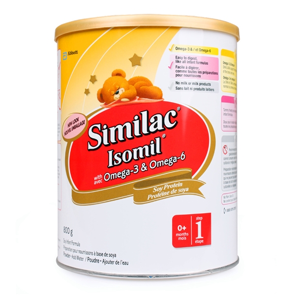 【加拿大直邮】雅培Similac Isomil 大豆蛋白奶粉一段  2罐装