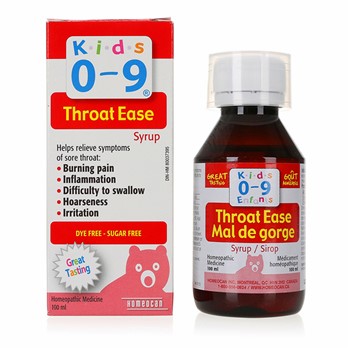 【加拿大直邮】天然顺势Homeocan0-9岁儿童植物缓解咽喉肿痛糖浆