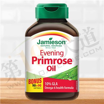 【加拿大直邮】健美生/Jamieson  月见草油软胶囊180粒