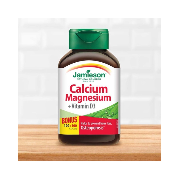 【加拿大直邮】健美生/Jamieson  钙镁维生素D3复合片200粒