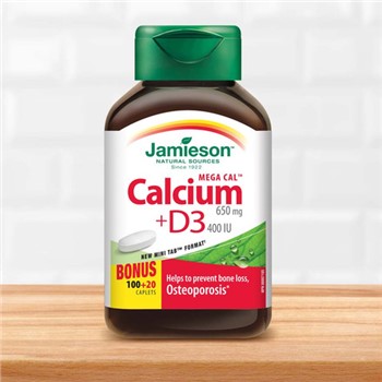 【加拿大直邮】健美生/Jamieson  高钙片 钙+维生素D3 120粒