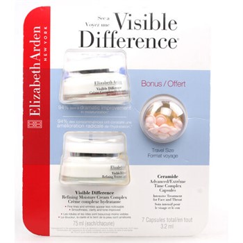 【加拿大直邮】雅顿Elizabeth Arden  21天复合保湿面霜 75ml*2盒送7粒时空胶囊  纸板套装