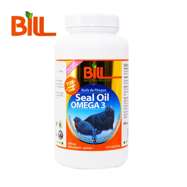 【加拿大直邮】康加美Bill 海豹油 300粒（红瓶）