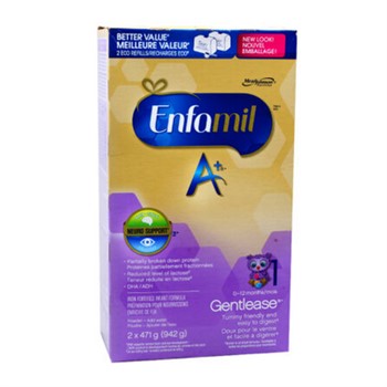【加拿大直邮】美赞臣Enfamil A+部分水解蛋白 防胀气抗过敏奶粉942g 一段2盒装