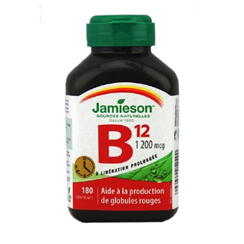 【加拿大直邮】健美生/Jamieson  维生素B12长效缓释180粒