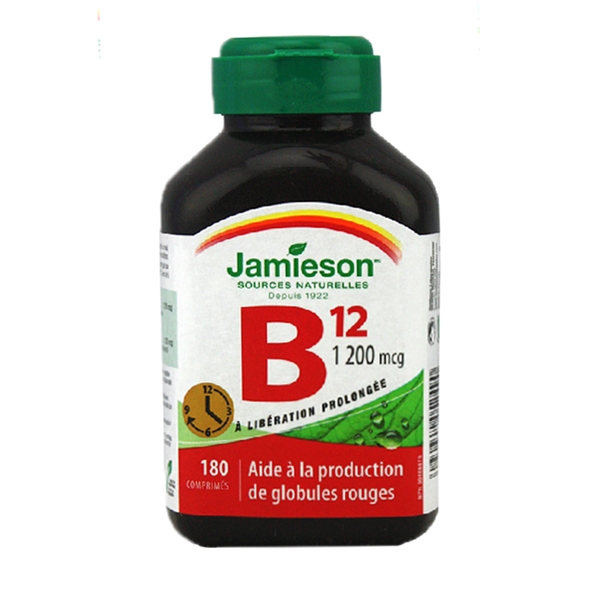 【加拿大直邮】健美生/Jamieson  维生素B12长效缓释180粒