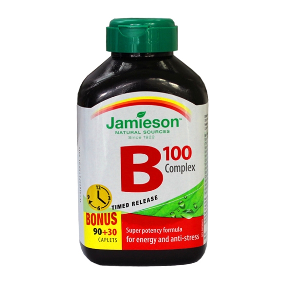 【加拿大直邮】健美生/Jamieson  维生素B100   长效缓释片