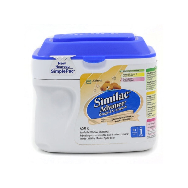【加拿大直邮】雅培Similac 1段 婴儿奶粉658克 一段4罐装
