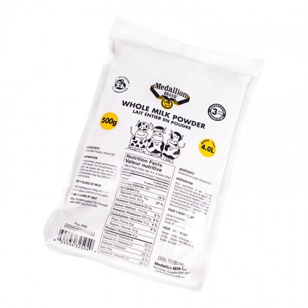 【加拿大直邮】麦德林Medallion全脂非速溶成人奶粉   500克
