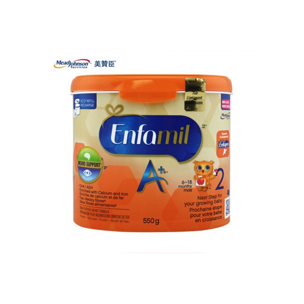 【加拿大直邮】美赞臣2段Enfamil A+婴儿奶粉 550克 二段2罐装