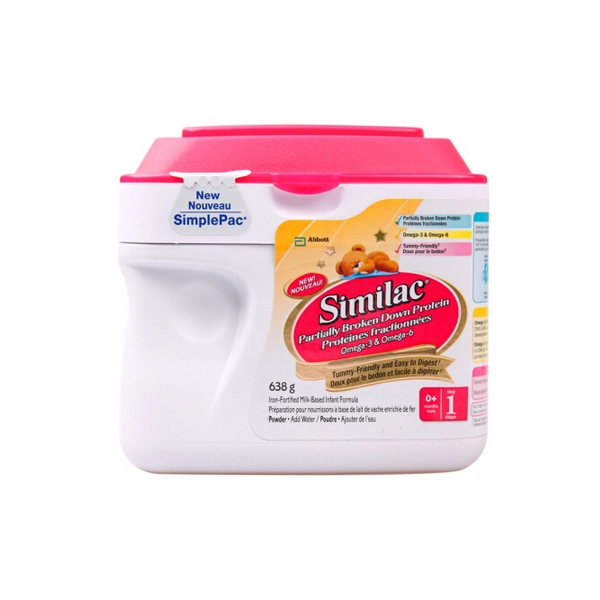 【加拿大直邮】雅培奶粉一段 Similac 牛奶蛋白部分水解 638g 一段1罐装