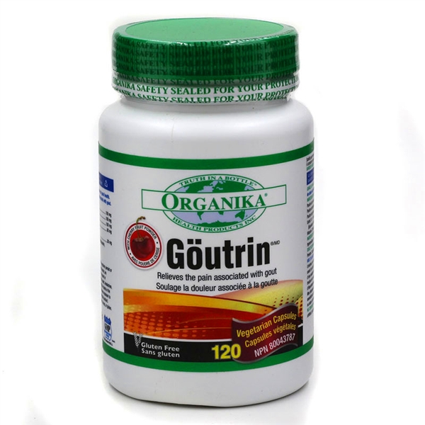 【加拿大直邮】Organika Goutrin 痛风灵降尿酸胶囊 120粒